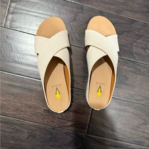 Like new, Volatile brand Stylish Cream Sandals for Women